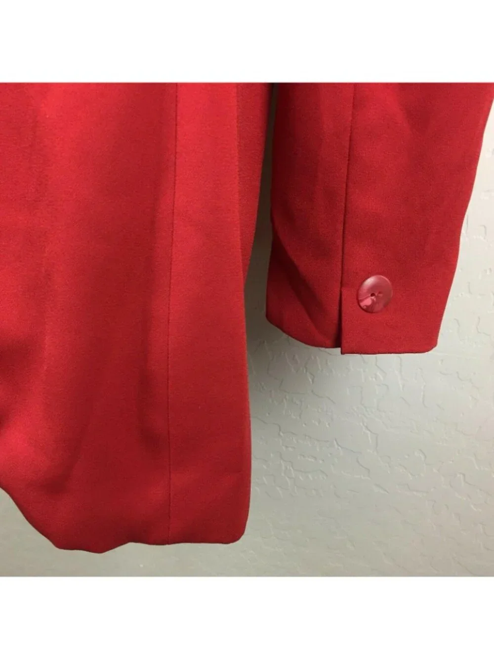 Jones New York Womens Red Suit Skirt Jacket Coat Set Office Wear 8 10